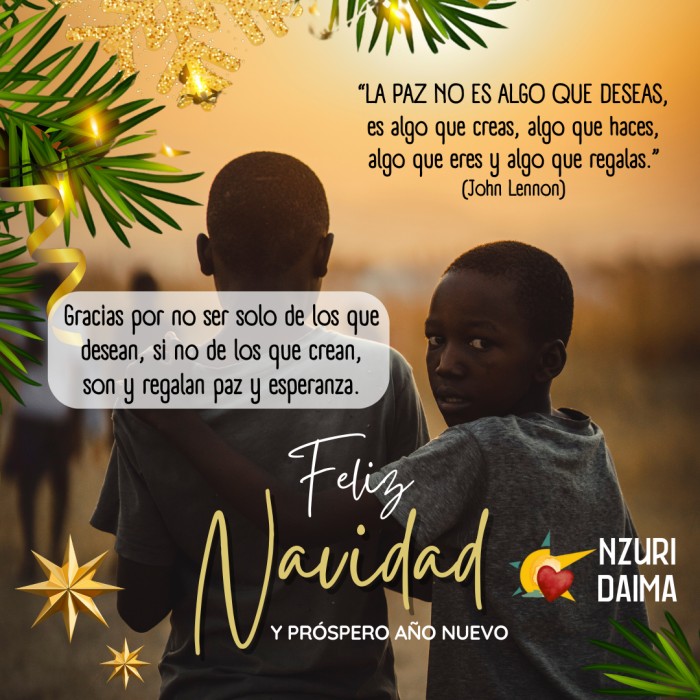 Gracias por soñar con un mundo más justo, y crearlo.