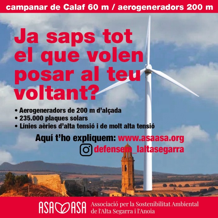 Saps tot el que ja hi ha instal·lat al teu voltant, en nom d'una falsa transició energètica?